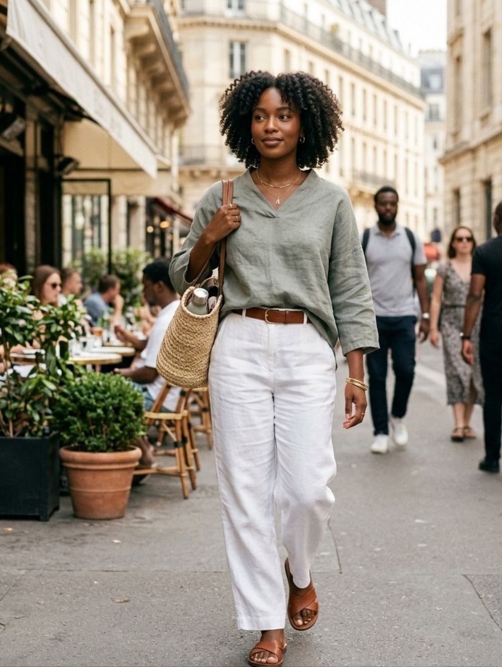 Viola Borghi | Linen Top With Bow
